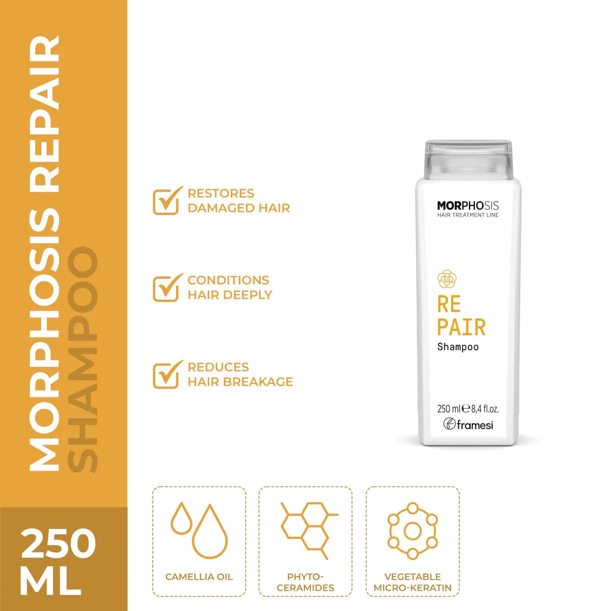 Framesi - Morphosis Repair Shampoo - 250ml