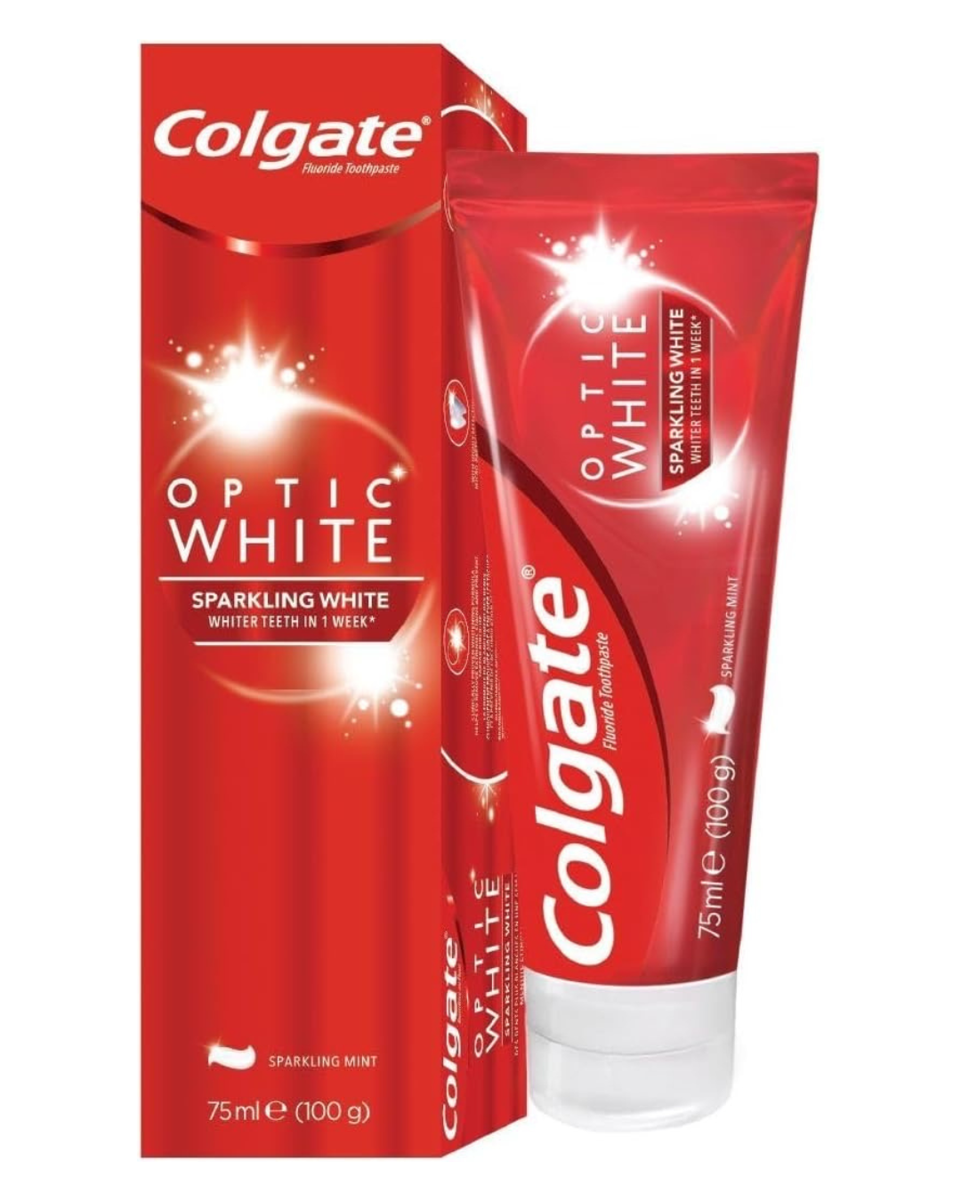 Colgate Optic White Sparkling Whitening Toothpaste 75ml