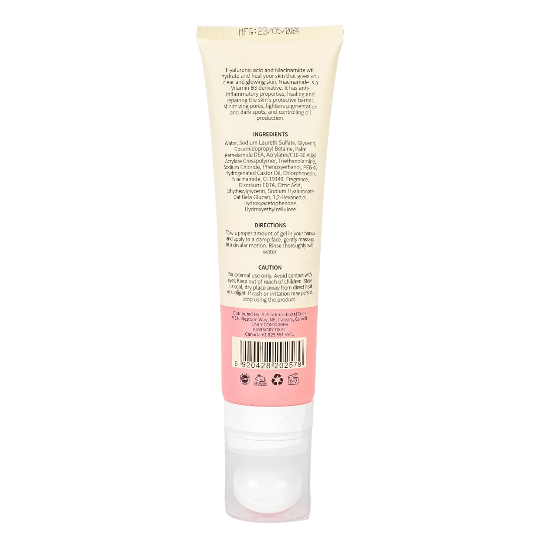 Only Beauty-Experts Niacinamide & Hyaluronic Face Wash Cleansing Gel 150ml