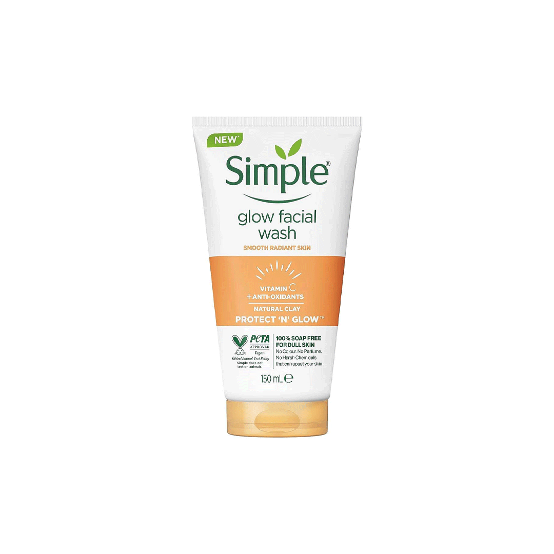 Simple Glow Facial Wash Vitamin C + Antioxidants – 150ml