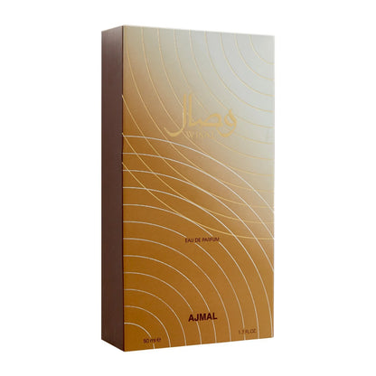 Ajmal Wisal Eau De Parfum 50ml box packaging by Ajmal Perfumes