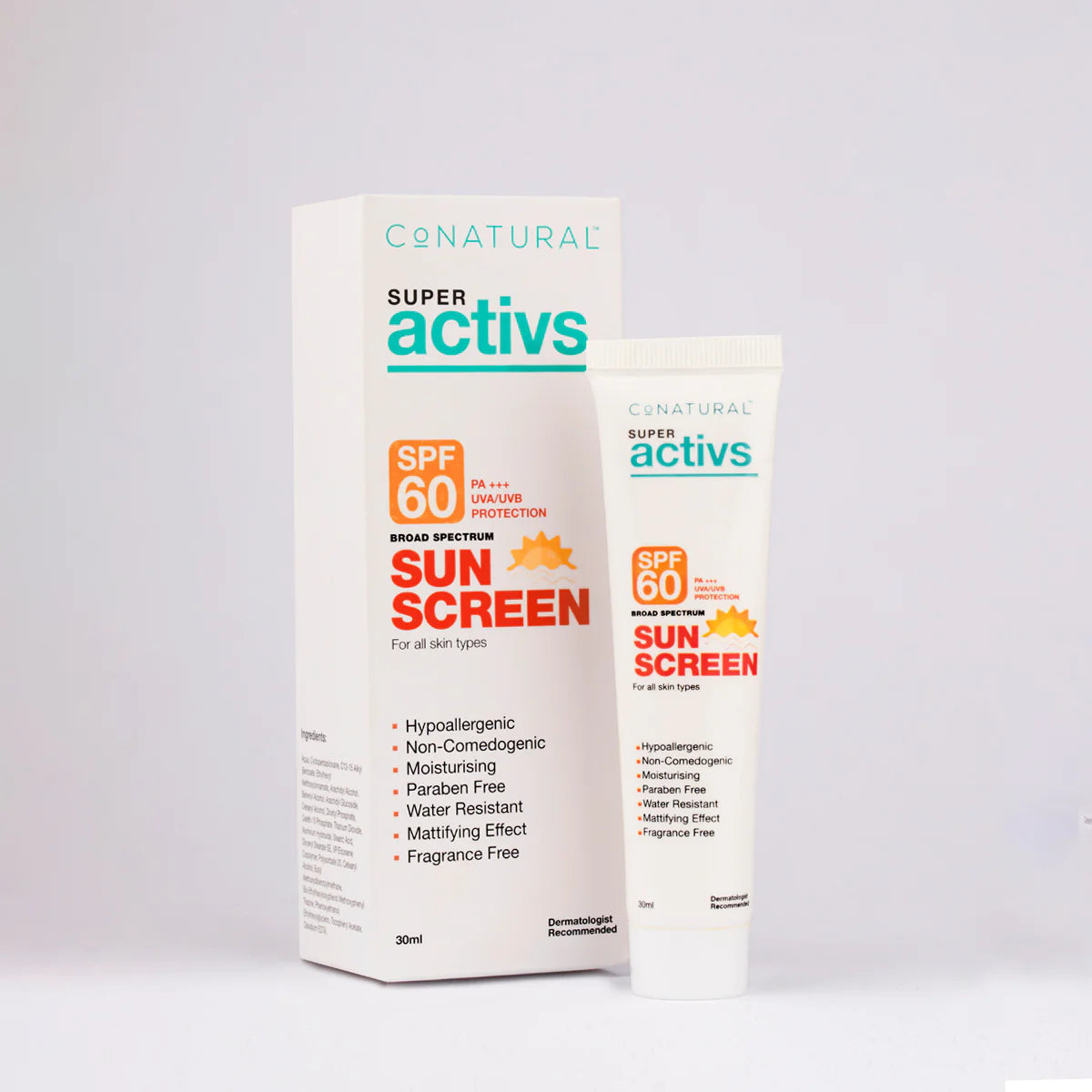 CoNatural Sunscreen SPF 60, 30ml