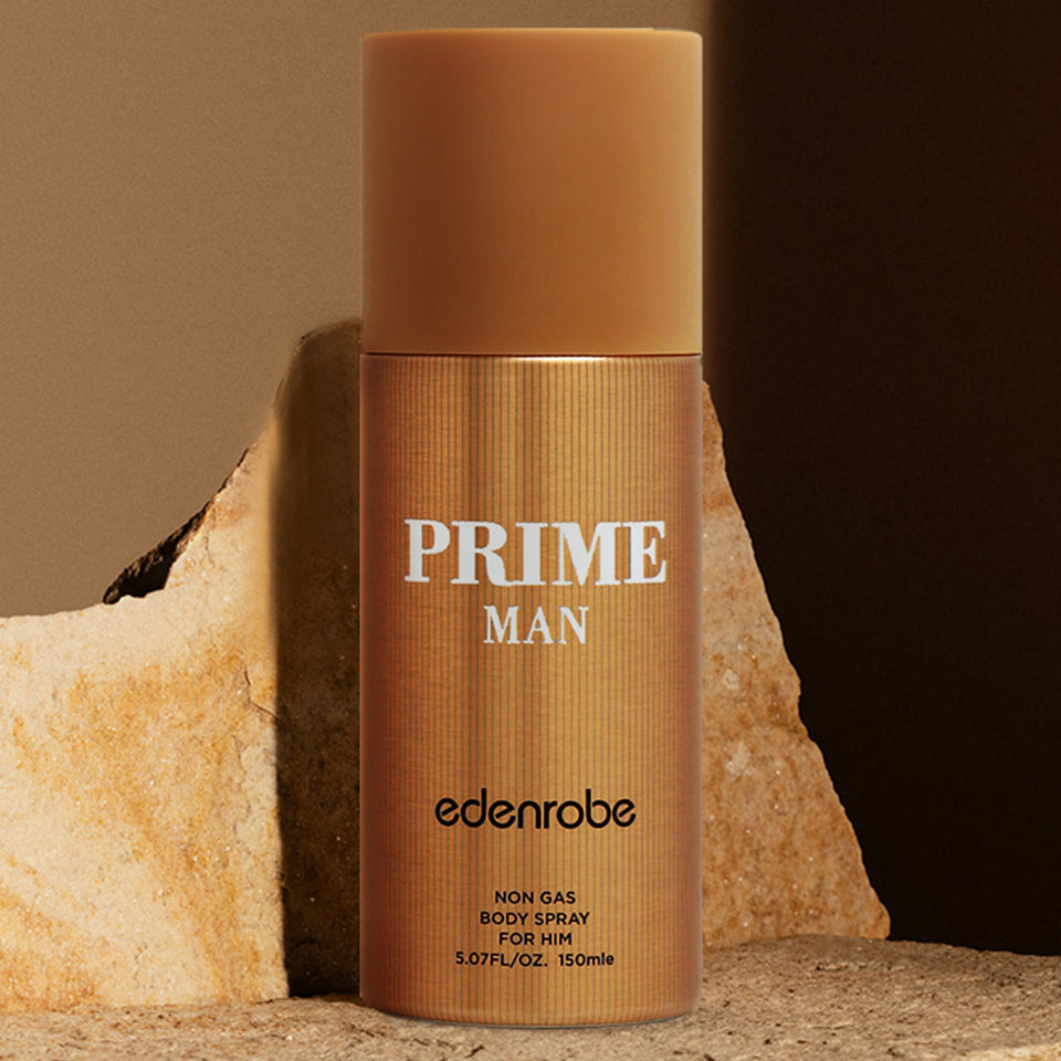 100% Original Edenrobe Prime Men's Deodorant 150ml with long-lasting fresh marine fragrance, available online at Poshak Mahal Pakistan.