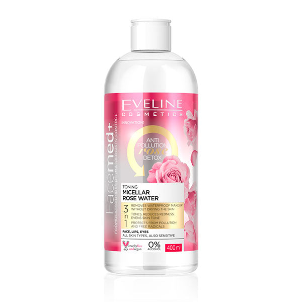 Eveline Facemed+ Toning Micellar Rose Water 400ml