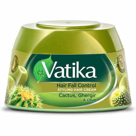 Vatika Naturals Anti-Hair Fall Conditioner Cream | Enriched With Ghergir, Cactus & Olive | Strengthens & Nourishes Weak Hair - 140ml