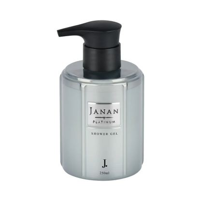 Janan Platinum Shower Gel 250ml premium men’s shower gel with long-lasting citrus and spicy fragrance