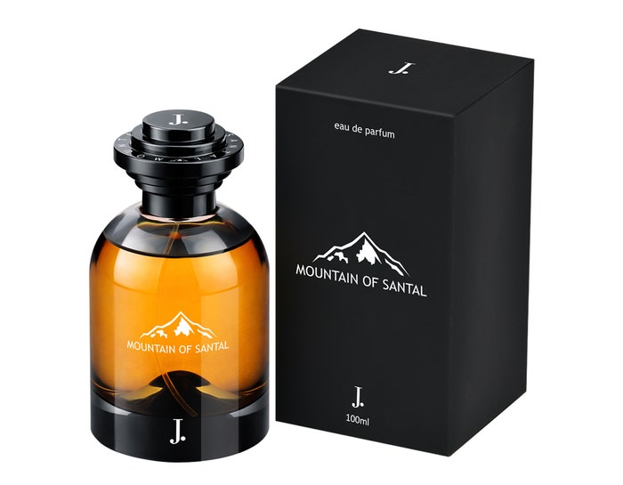 Junaid Jamshed J. Mountain of Santal Perfume 100ml original men’s fragrance bottle with woody sandalwood scent by J. Junaid Jamshed.