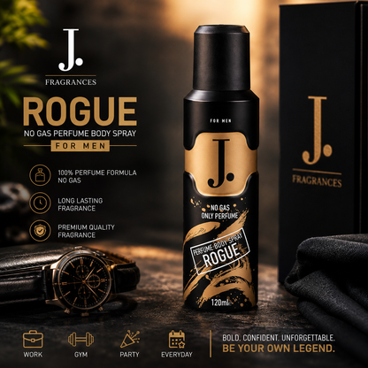 Junaid Jamshed J. Rogue No Gas Perfume Body Spray, For Men, 120ml