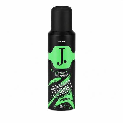 Junaid Jamshed J. Exodus No Gas Perfume Body Spray for Men 120ml Original | Poshak Mahal Pakistan