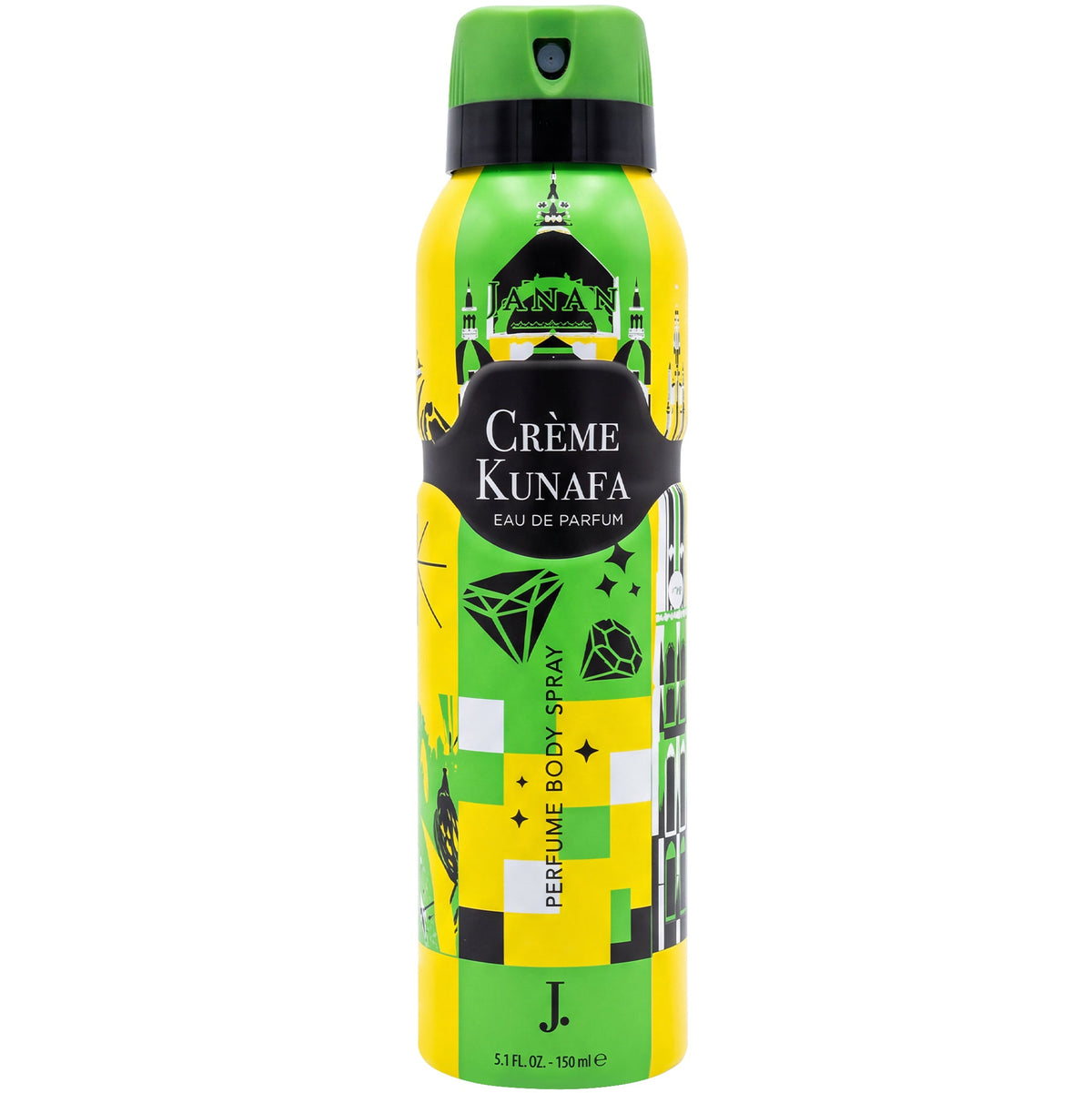 Junaid Jamshed J. Janan Creme Kunafa Perfume Body Spray For Men 150ml - Poshak Mahal