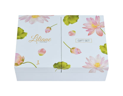 Junaid Jamshed J. Liliane Gift Set for Women – Floral Vanilla Eau De Parfum 100ml with fruity and warm vanilla fragrance.
