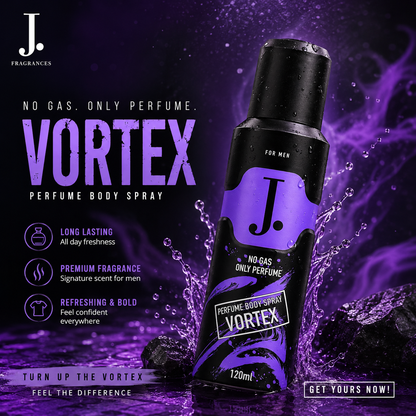 Buy Original J. Vortex No Gas Perfume Body Spray for Men 120ml Online in Pakistan | Best Price at Poshak Mahal
