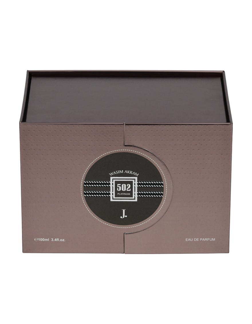 J. Wasim Akram 502 Platinum ambery aromatic perfume for men 100ml