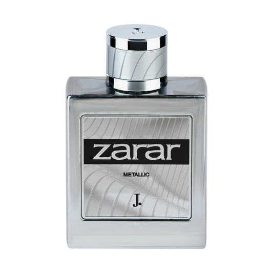 Junaid Jamshed J. Zarar Metallic Perfume For Men 100ml original fragrance bottle available at Poshak Mahal Pakistan