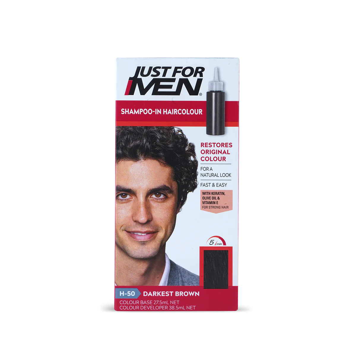 Just For Men - Shampoo-In Haircolour - Darkest Brown (H-50)