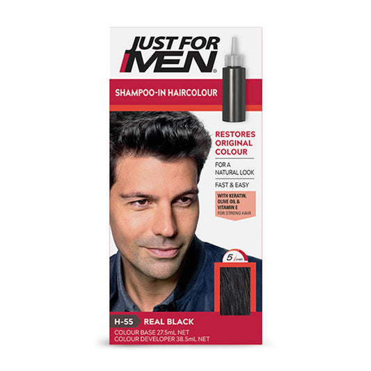 Just For Men - Shampoo In Hair Colour - Real Black (H-55)
