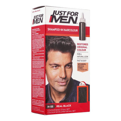 Just For Men - Shampoo In Hair Colour - Real Black (H-55)