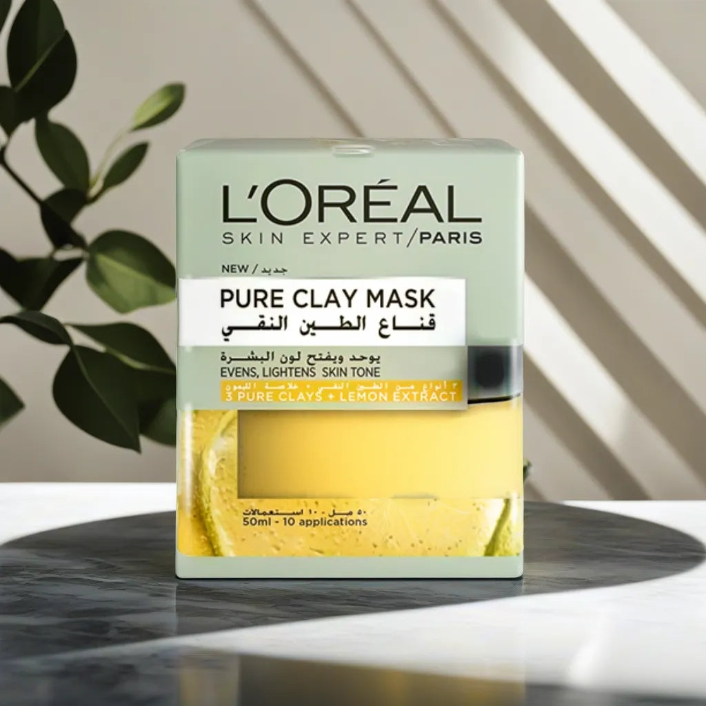 L'Oreal Paris Pure Clay Yellow Face Mask With Lemon Extract, 50ml