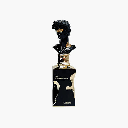 Lattafa His Confession 100ml perfume bottle for men, oriental woody Eau De Parfum, long-lasting fragrance.