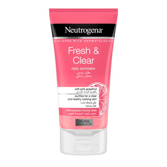 Neutrogena Fresh & Clear With Pink Grapefruit Daily Scrub, For Blemish Prone Skin, 150ml