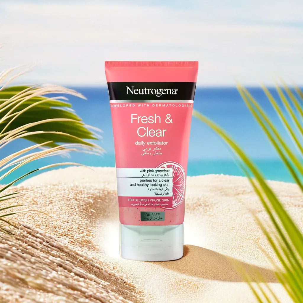 Neutrogena Fresh & Clear With Pink Grapefruit Daily Scrub, For Blemish Prone Skin, 150ml