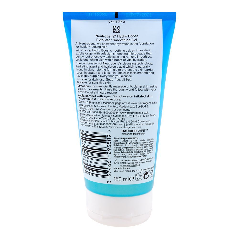 Neutrogena Hydro Boost Exfoliator Smoothing Gel, 150ml