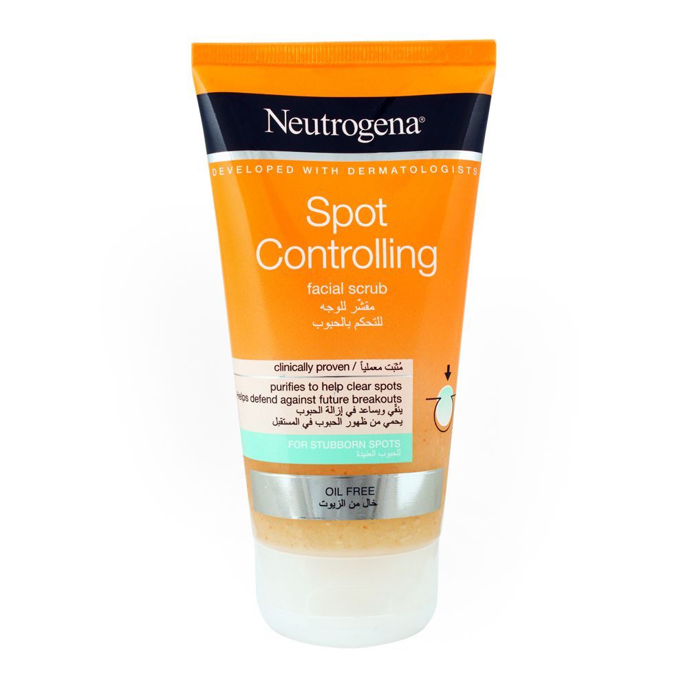 Neutrogena Spot Controlling Facial Scrub, For Stubborn Spots, 150ml