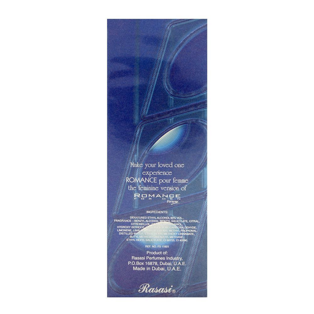 Rasasi Romance Forever Perfume Men, 100ml