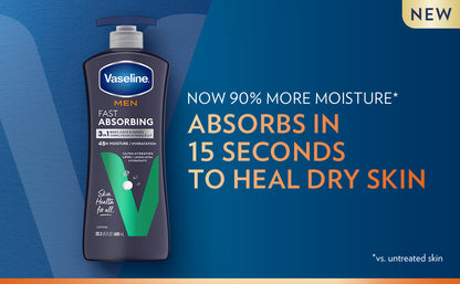 Vaseline Men Fast Absorbing Lotion 20.3 US FL OZ | 600ml