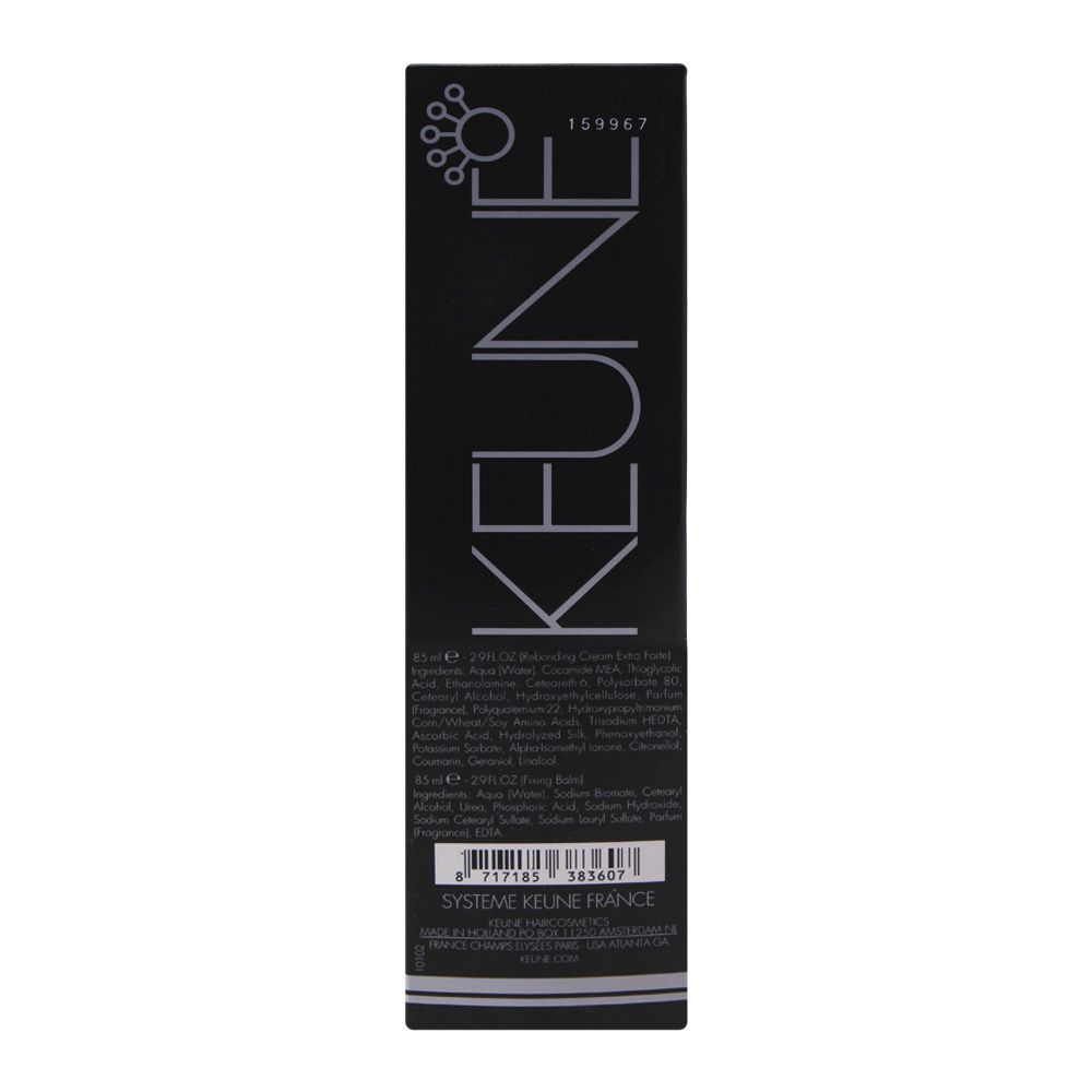 Keune Sleek Shine Rebonding Extra Forte Silk Protein Cream With Fixing Balm 85ml poshakmahal.pk Poshak Mahal